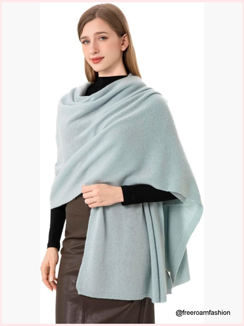 100% Cashmere Extra Large Scarf Wrap Shawl Pashmina Airplane Travel Blanket